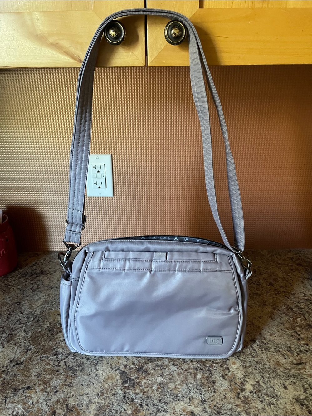lug Light Gray Shoulder Crossbody Bag